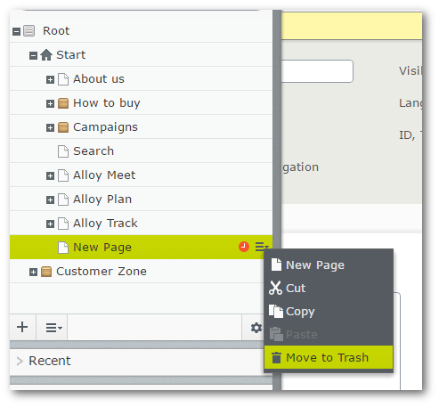 How To Delete and Restore a Page in the Episerver Editor 1