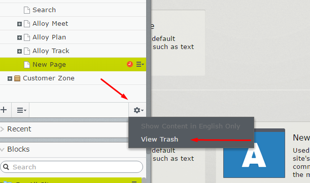 How To Delete and Restore a Page in the Episerver Editor 2