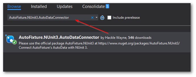 How To Get AutoFixtures AutoData Property To Work With NUnit