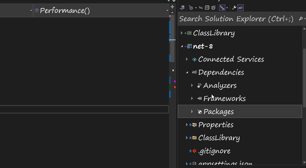 Create project reference with drag and drop in Visual Studio 2022