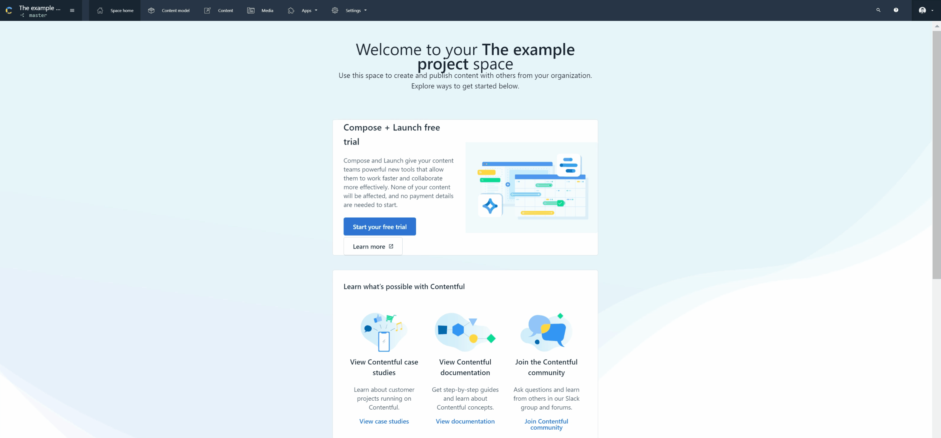 Setting an API key in ContentFul